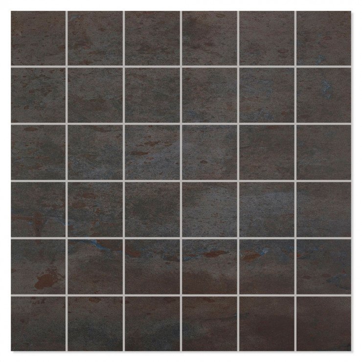 Mosaik Klinker Acier Svart Matt 30x30 (5x5) cm-0
